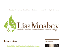 Tablet Screenshot of lisamosbey.com